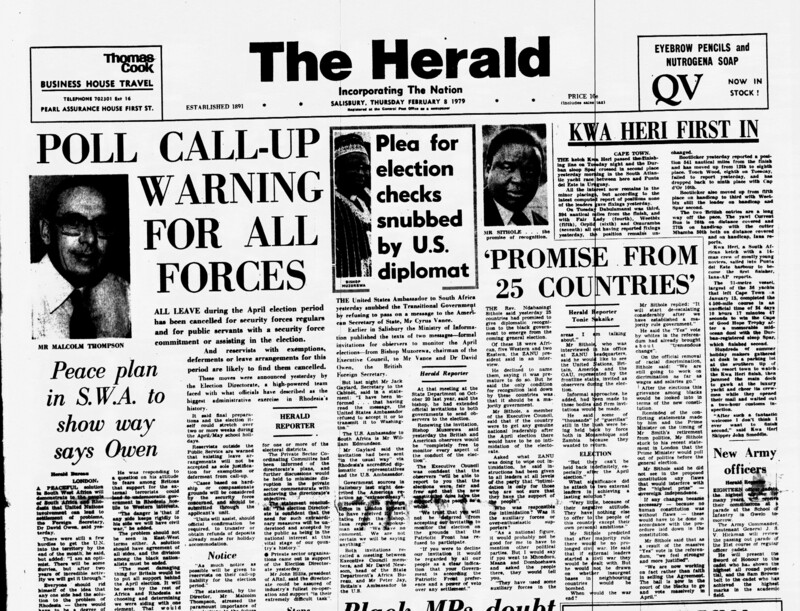 Rhodesia Herald -8 February 1979