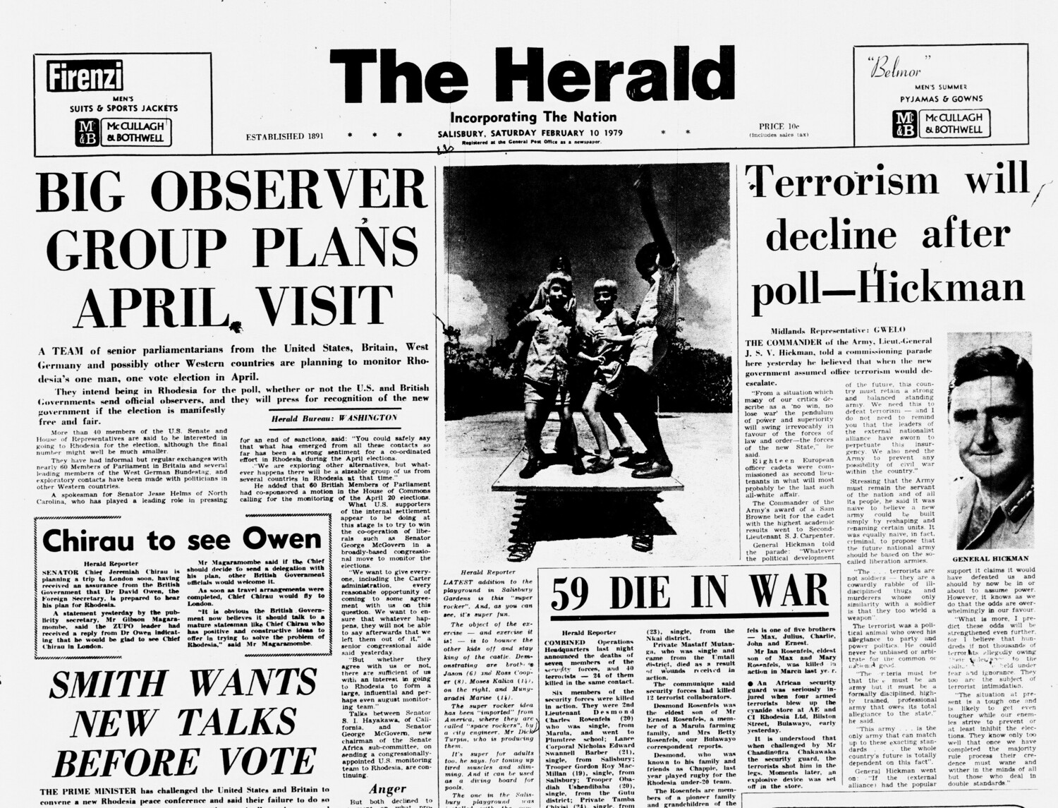 Rhodesia Herald -10 February 1979