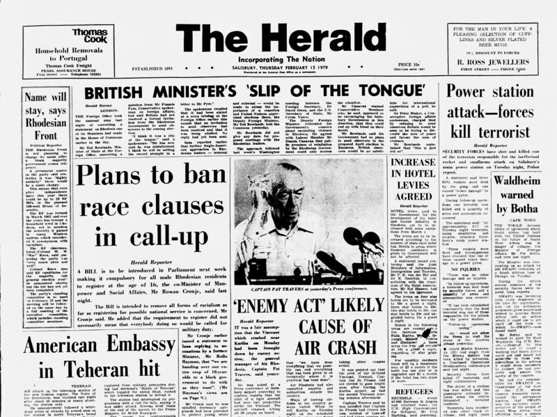 Rhodesia Herald -15 February 1979