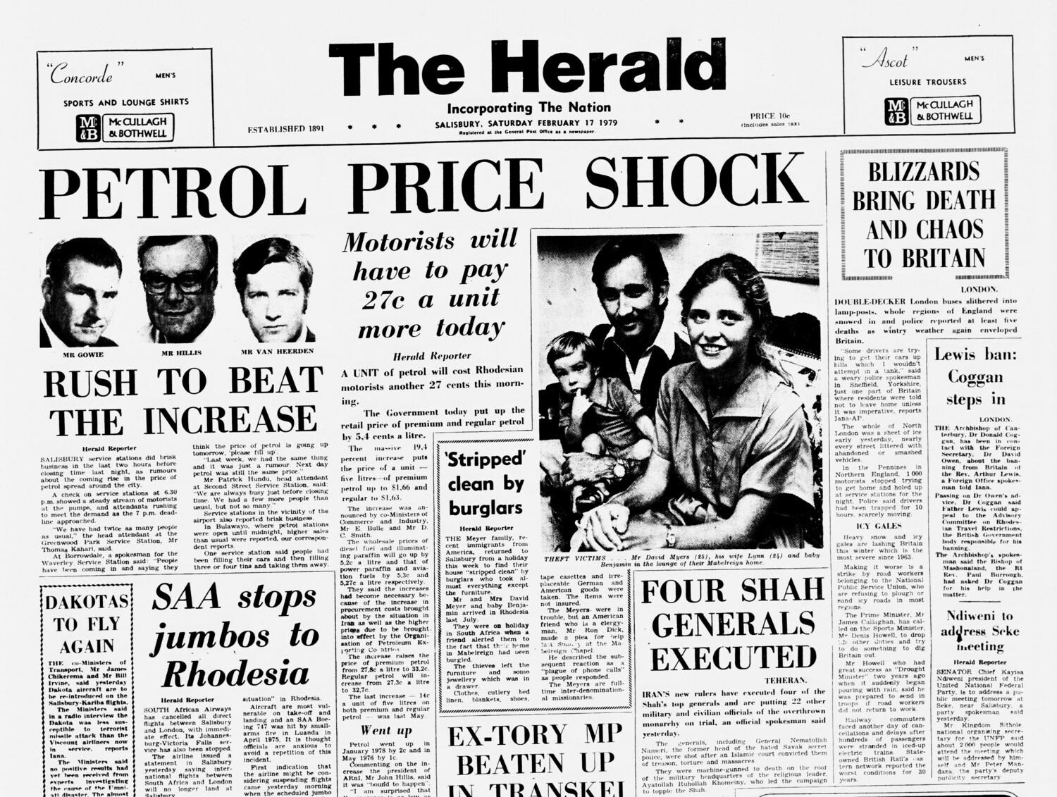 Rhodesia Herald -17 February 1979