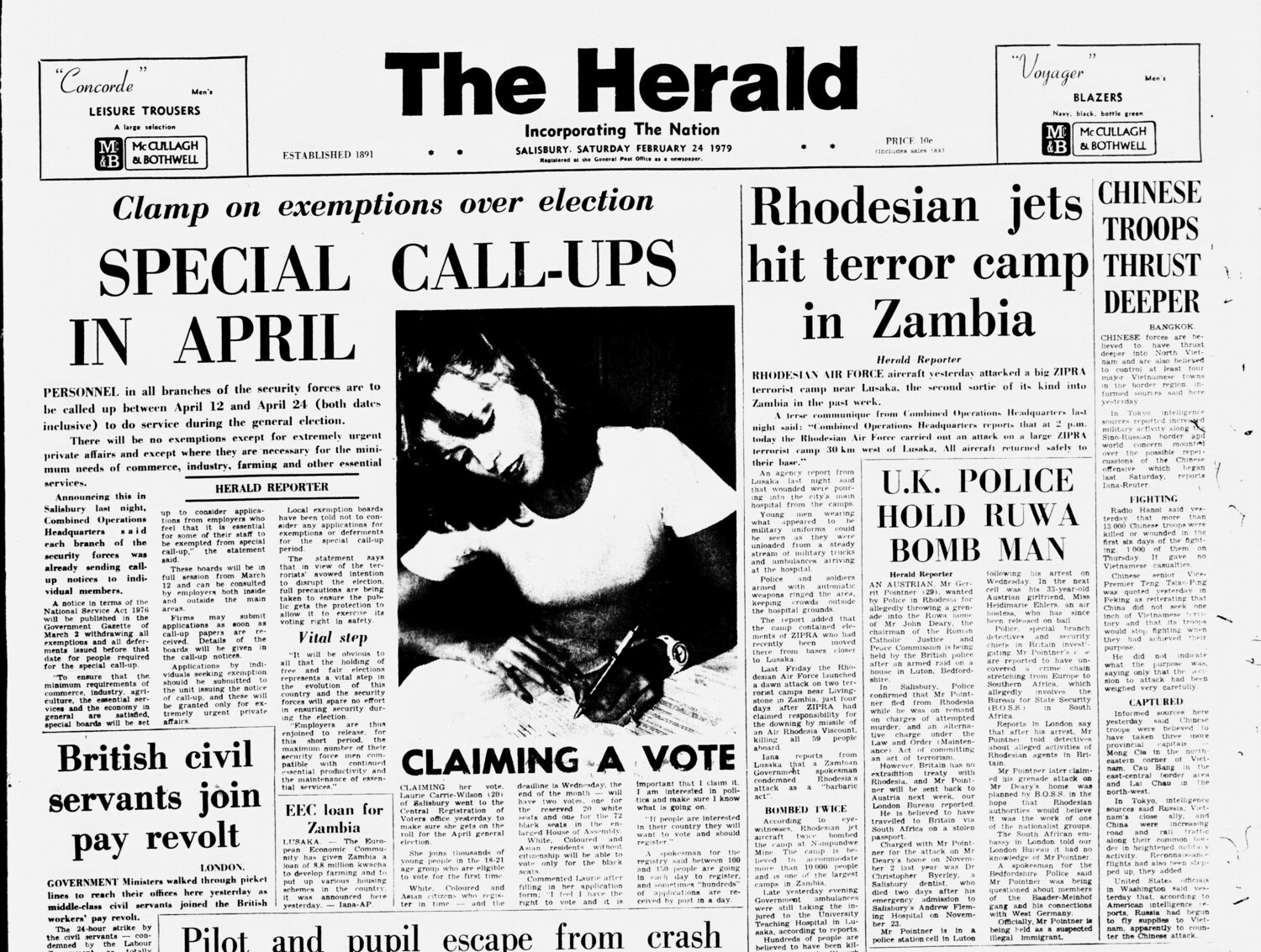 Rhodesia Herald -24 February 1979