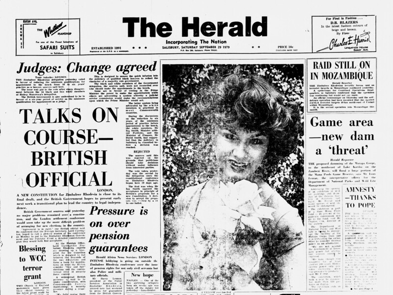 Rhodesia Herald -29 September 1979