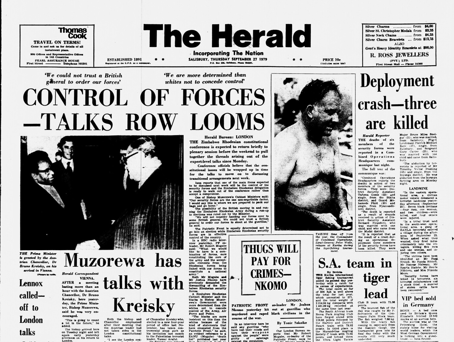 Rhodesia Herald -27 September 1979