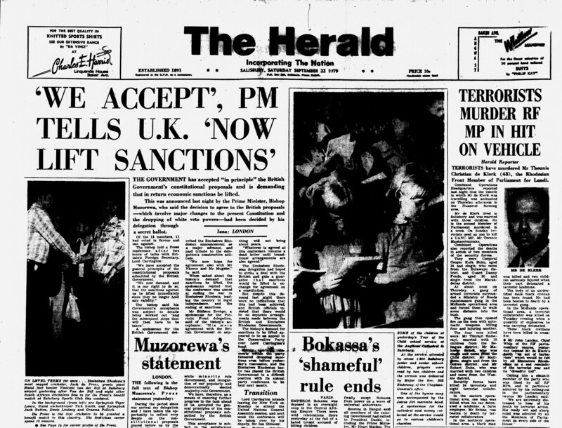 Rhodesia Herald -22 September 1979