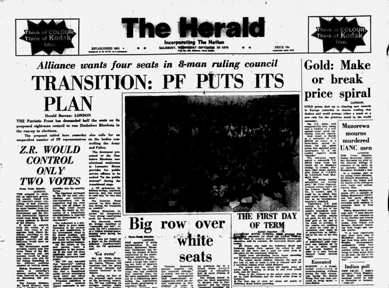 Rhodesia Herald -19 September 1979