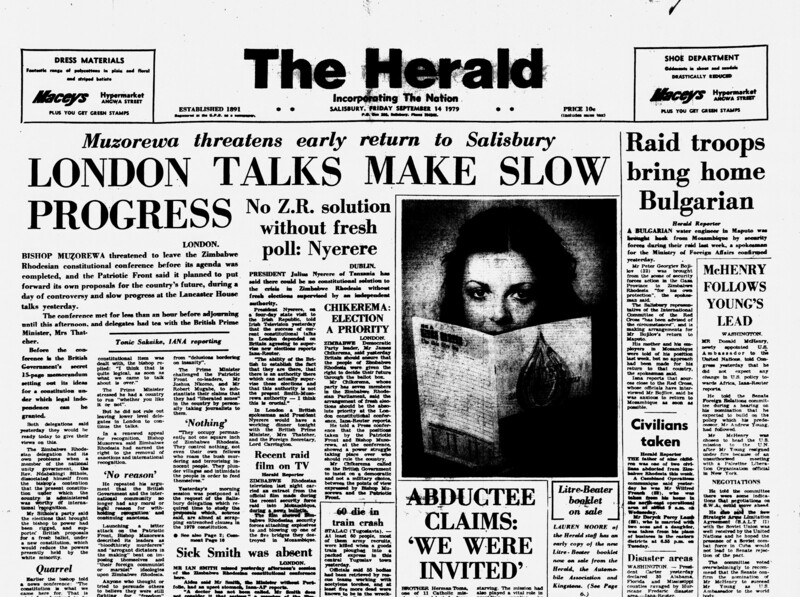 Rhodesia Herald -14 September 1979