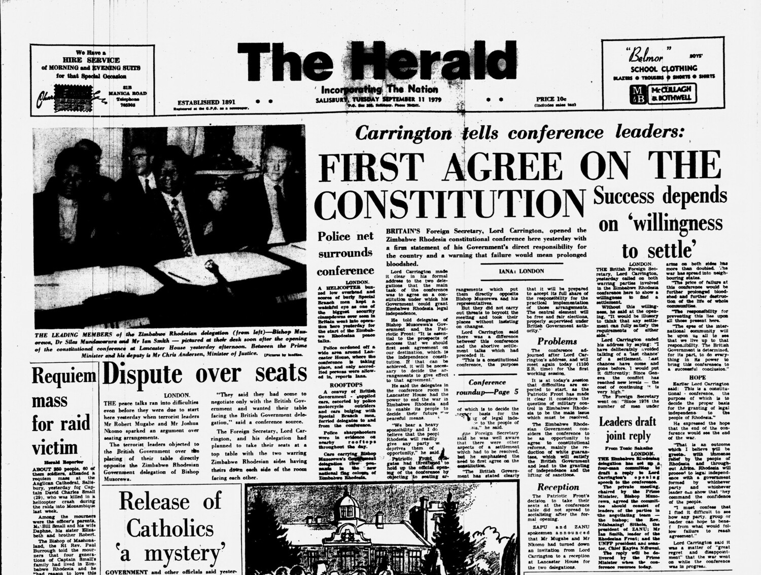Rhodesia Herald -11 September 1979