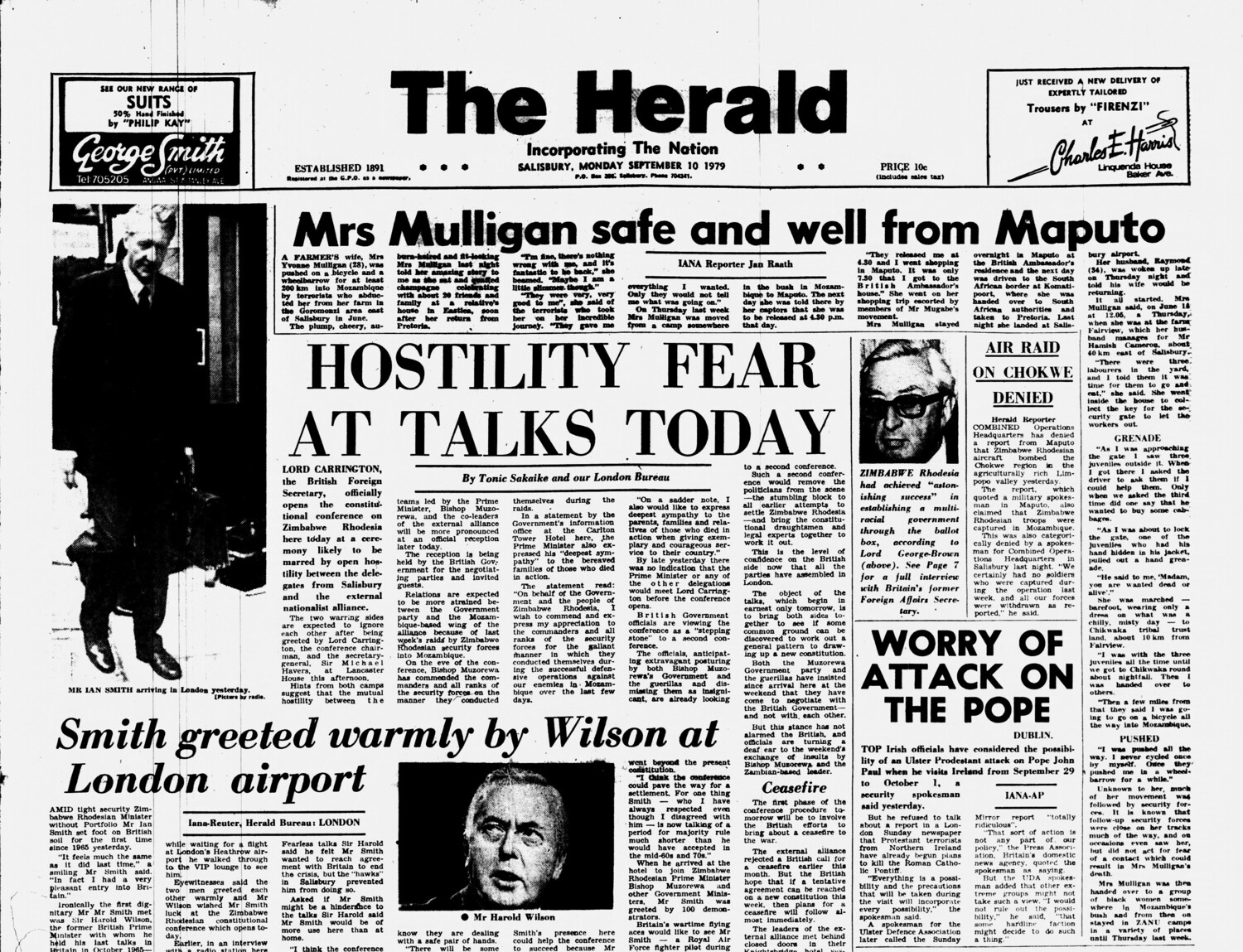 Rhodesia Herald -10 September 1979
