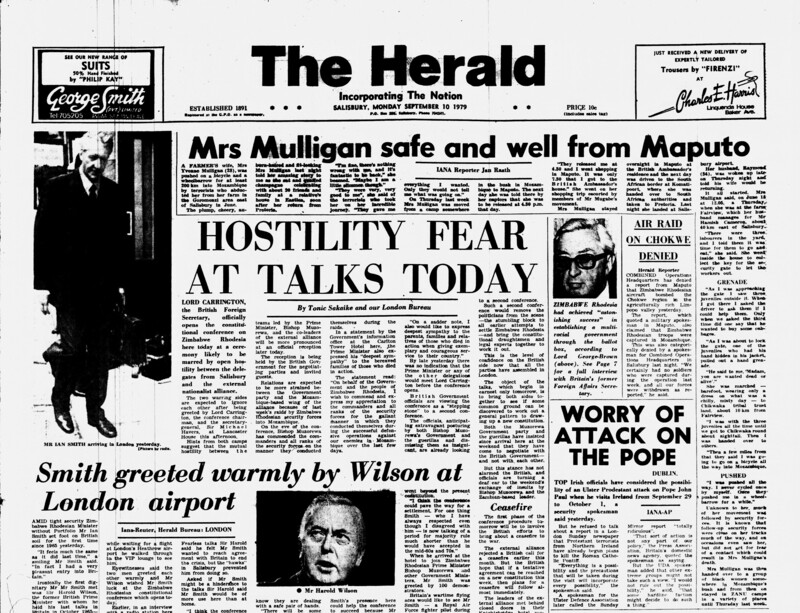 Rhodesia Herald -10 September 1979