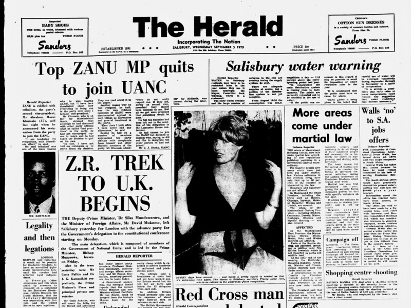 Rhodesia Herald - 5 September 1979
