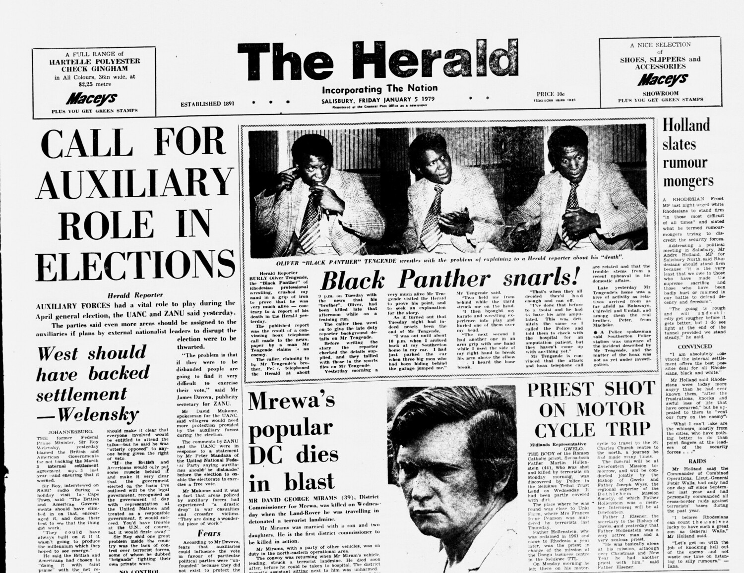 Rhodesia Herald - 5 January 1979