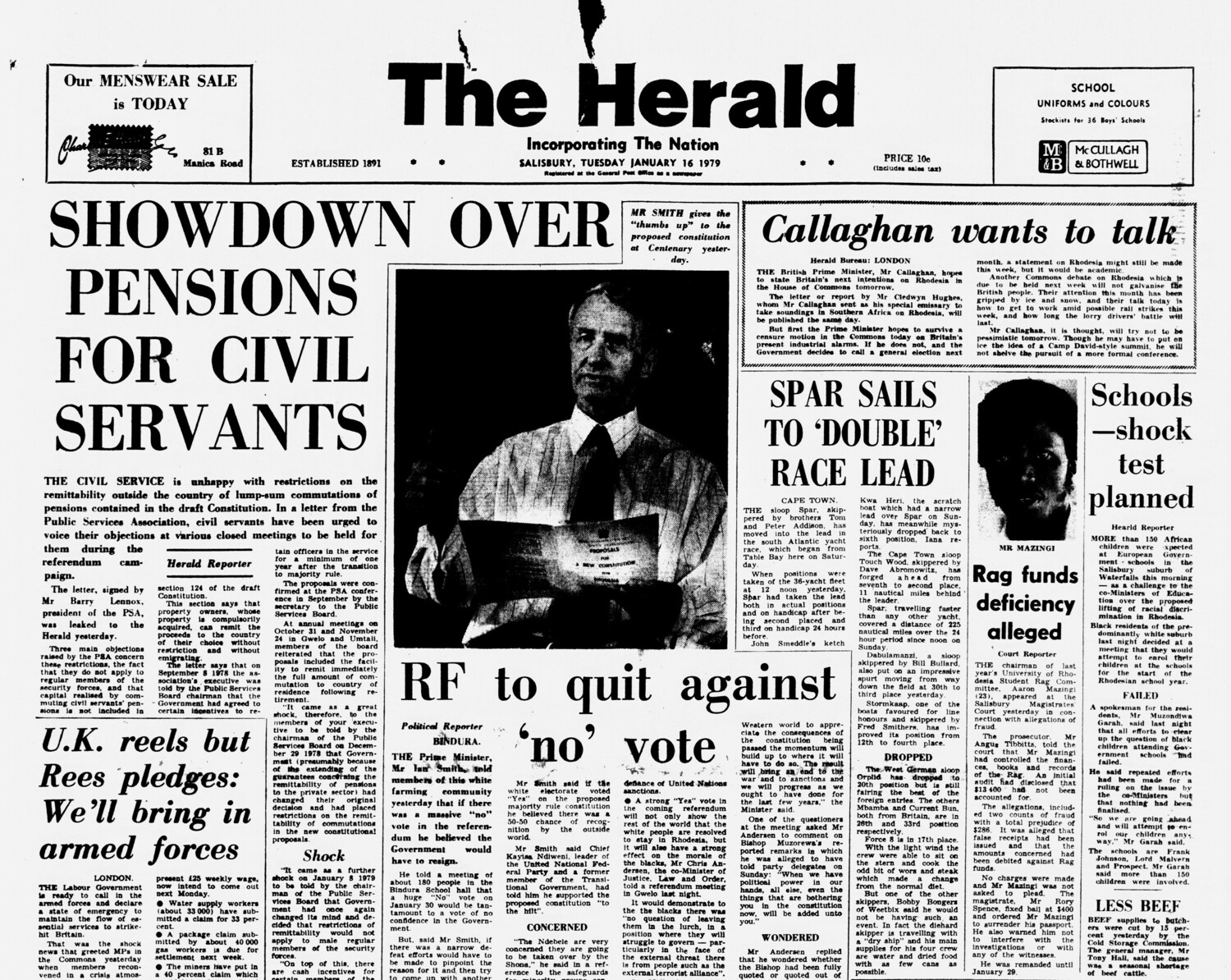 Rhodesia Herald - 16 January 1979