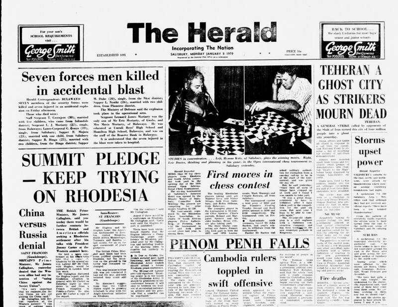 Rhodesia Herald - 8 January 1979