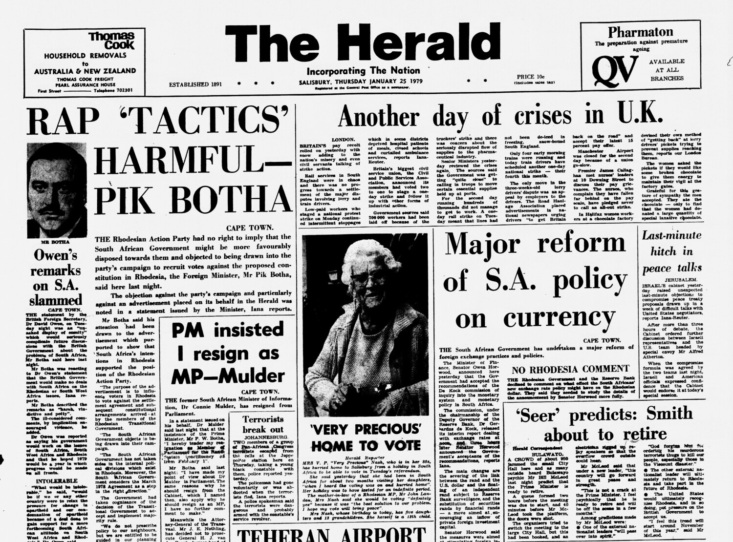 Rhodesia Herald - 25 January 1979