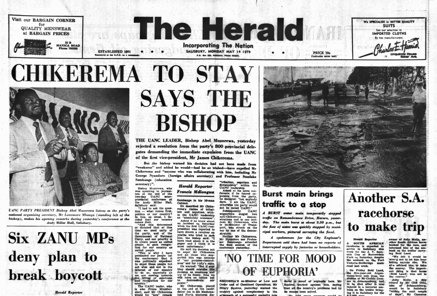 Rhodesia Herald - 14 May 1979