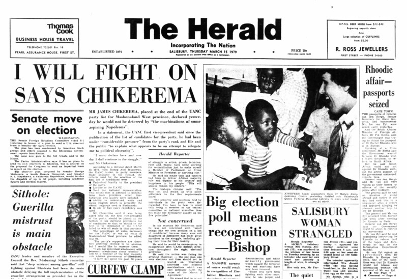 Rhodesia Herald - 15 March 1979