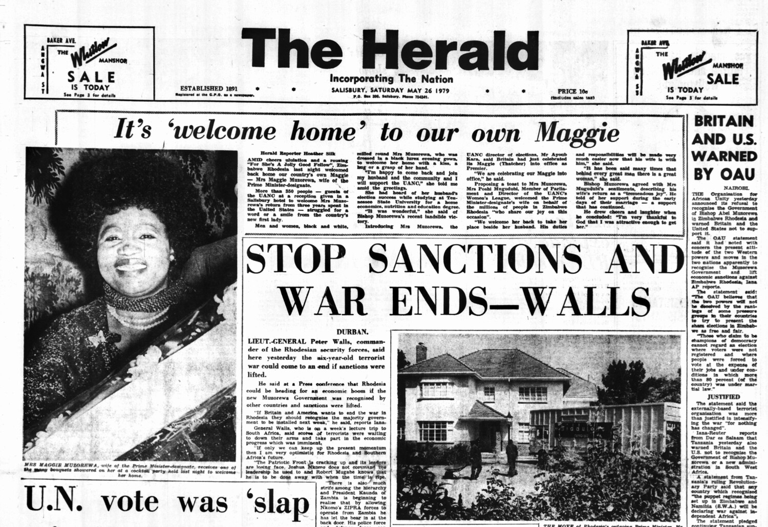 Rhodesia Herald - 26 May 1979