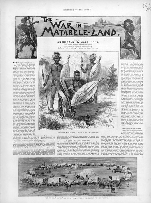 The War in Matabeleland (Page 1 of 4) c, 1893
