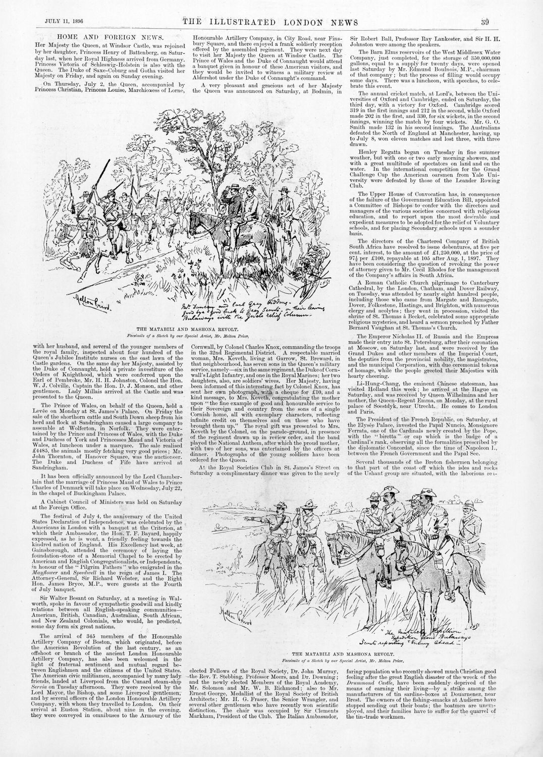 The Illustrated London News - July 11, 1896
