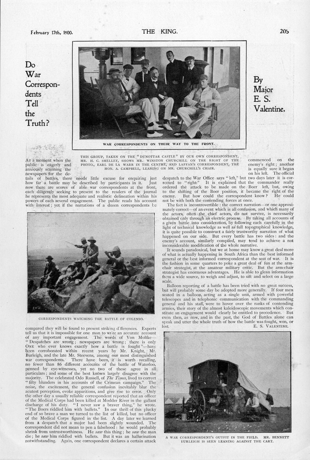 The King : February 17, 1900