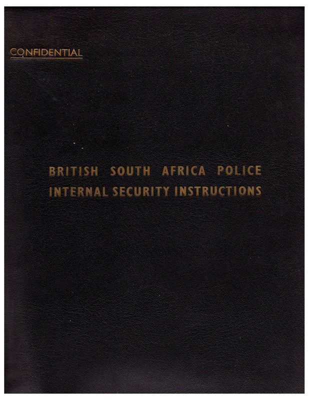 B.S.A. Police Internal Security Instructions
