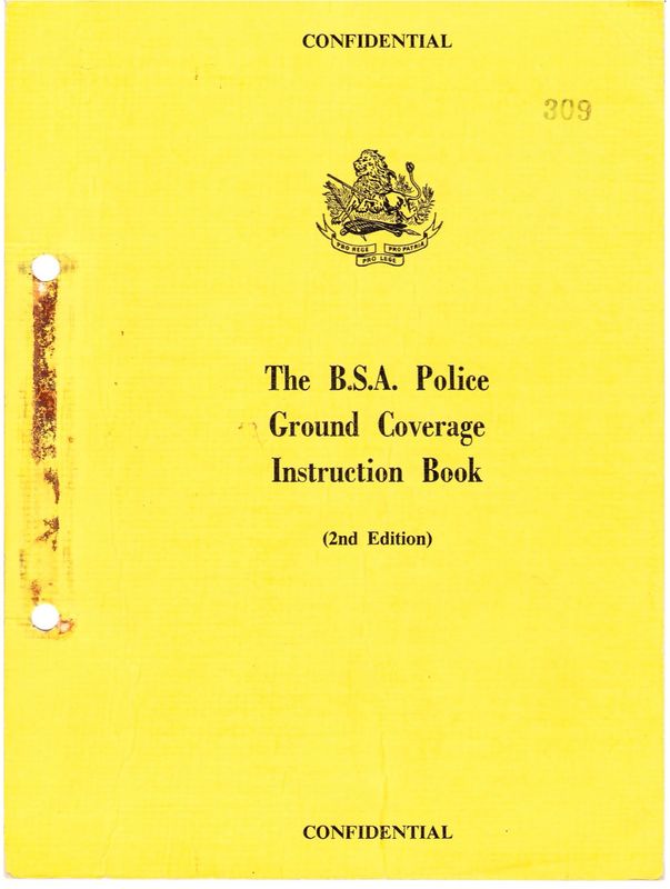 B.S.A. Police Ground Coverage Instruction Book  (2nd Issue)