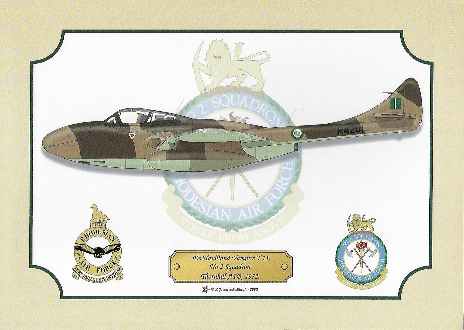 Rhodesian Air Force: Vampire Fighter Trainer