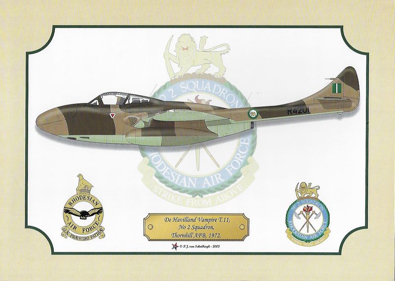 Rhodesian Air Force: Vampire Fighter Trainer