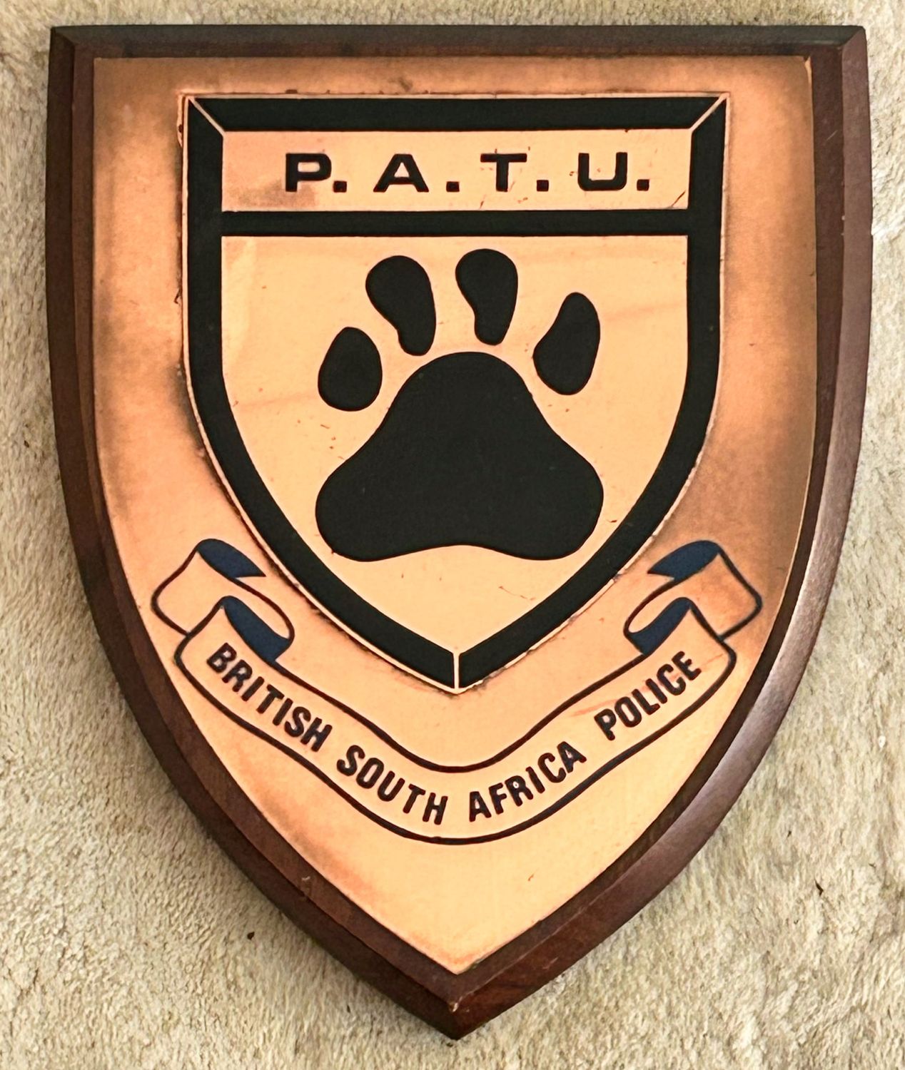 POLICE ANTI-TERRORIST UNIT PLAQUE