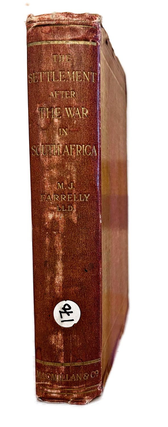 THE SETTLEMENT AFTER THE WAR IN SOUTH AFRICA