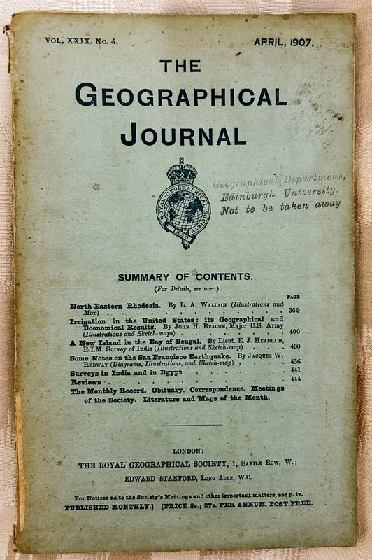 THE GEOGRAPHIC JOURNAL (April 1907)