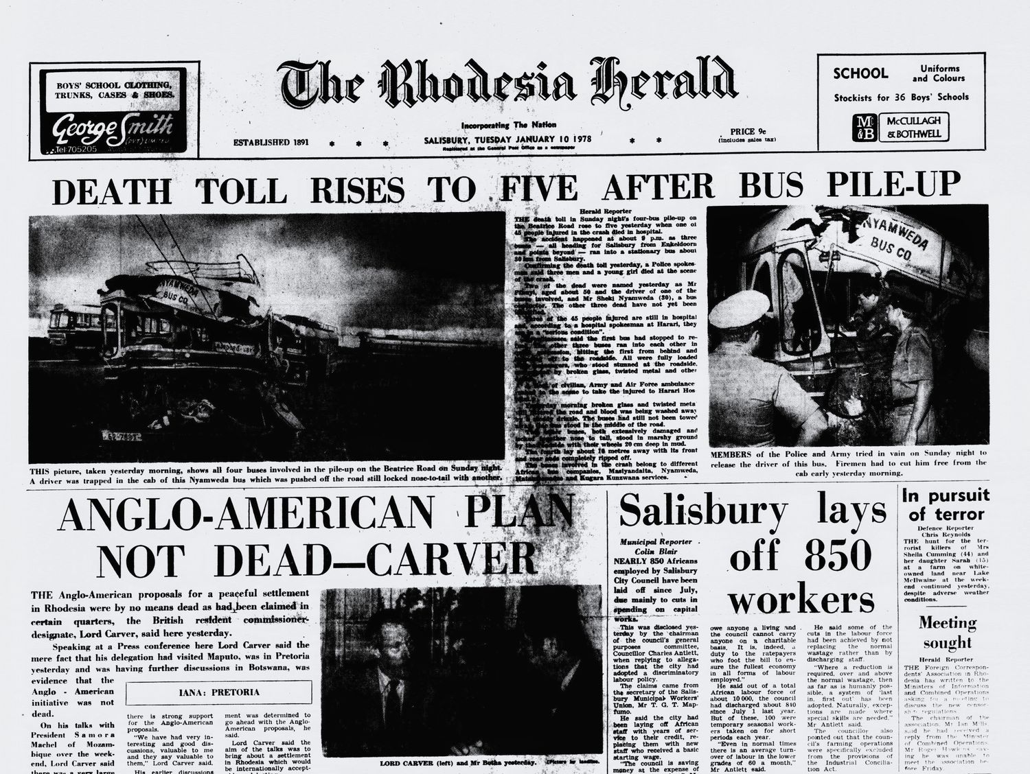 Rhodesia Herald - 10 January 1978