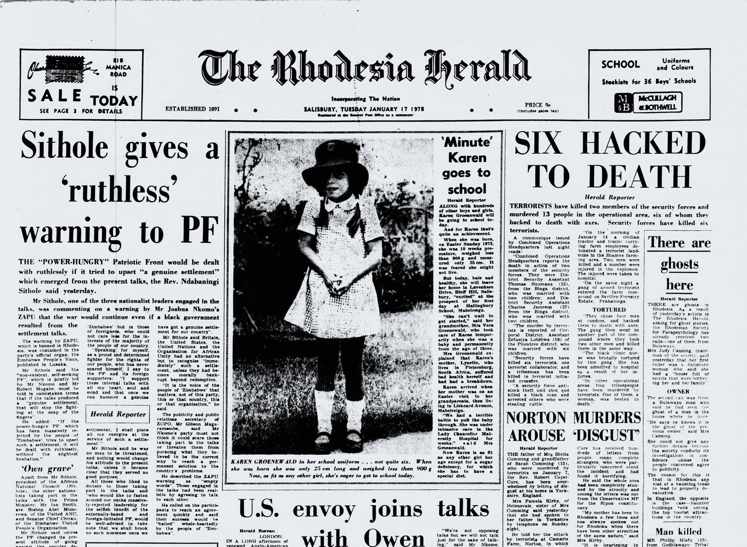 Rhodesia Herald - 17 January 1978