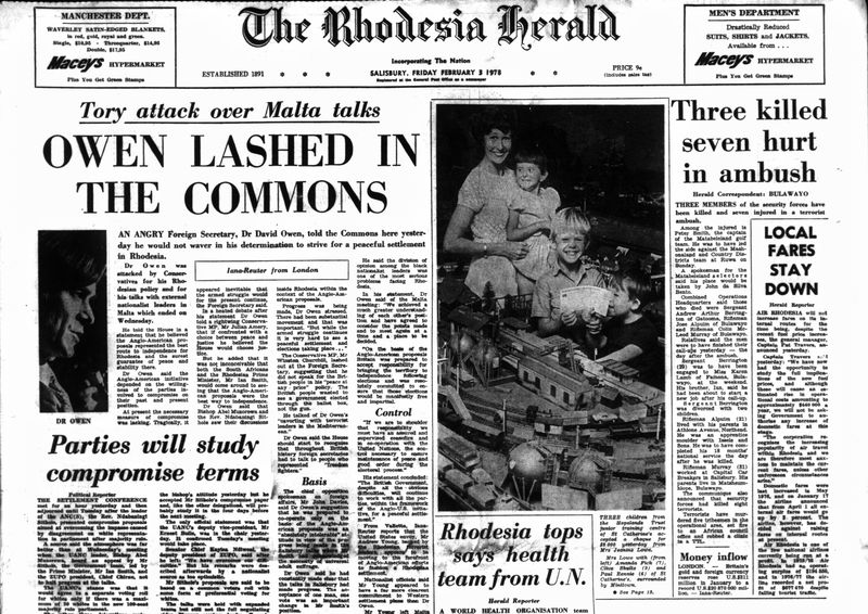 Rhodesia Herald - 3 February 1978