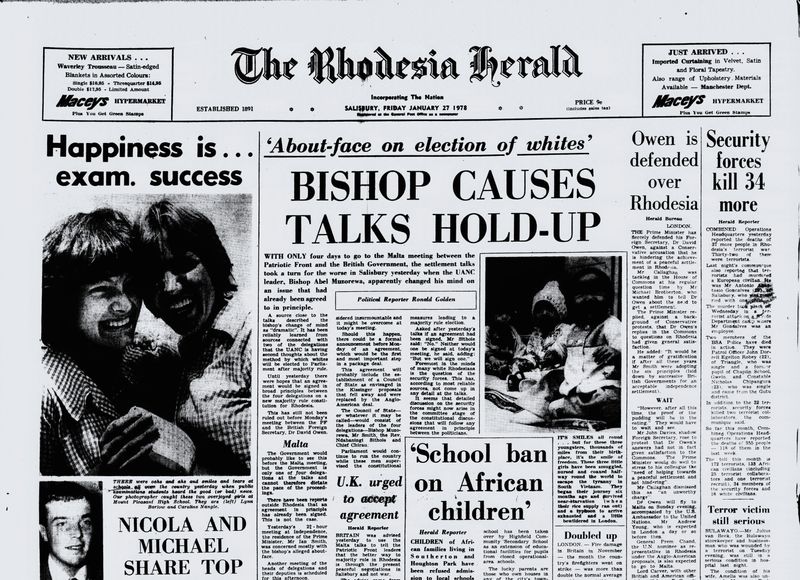 Rhodesia Herald - 27 January 1978