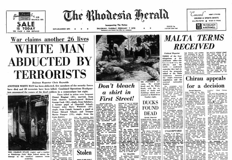 Rhodesia Herald -7 February 1978
