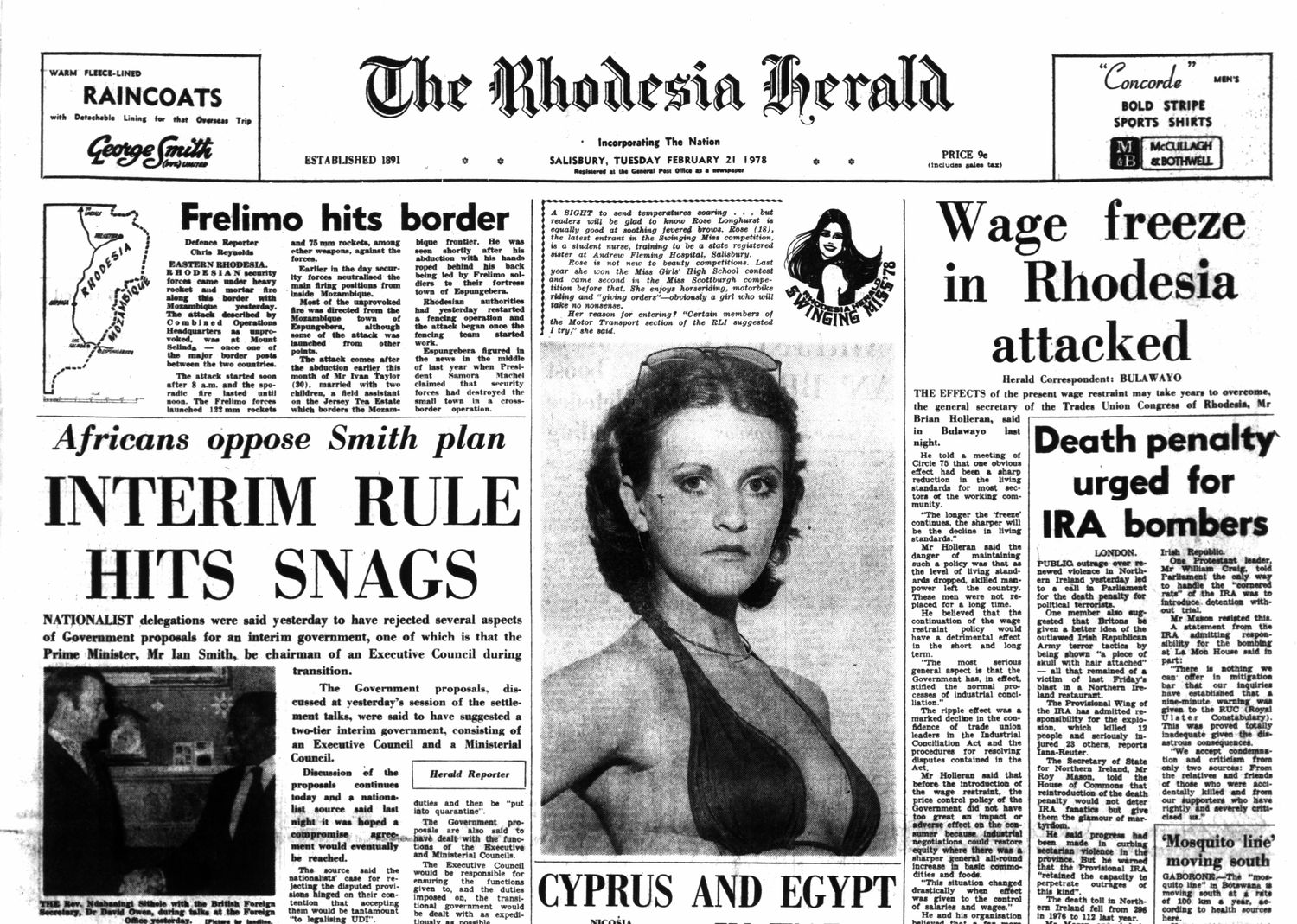 Rhodesia Herald - 21 February 1978
