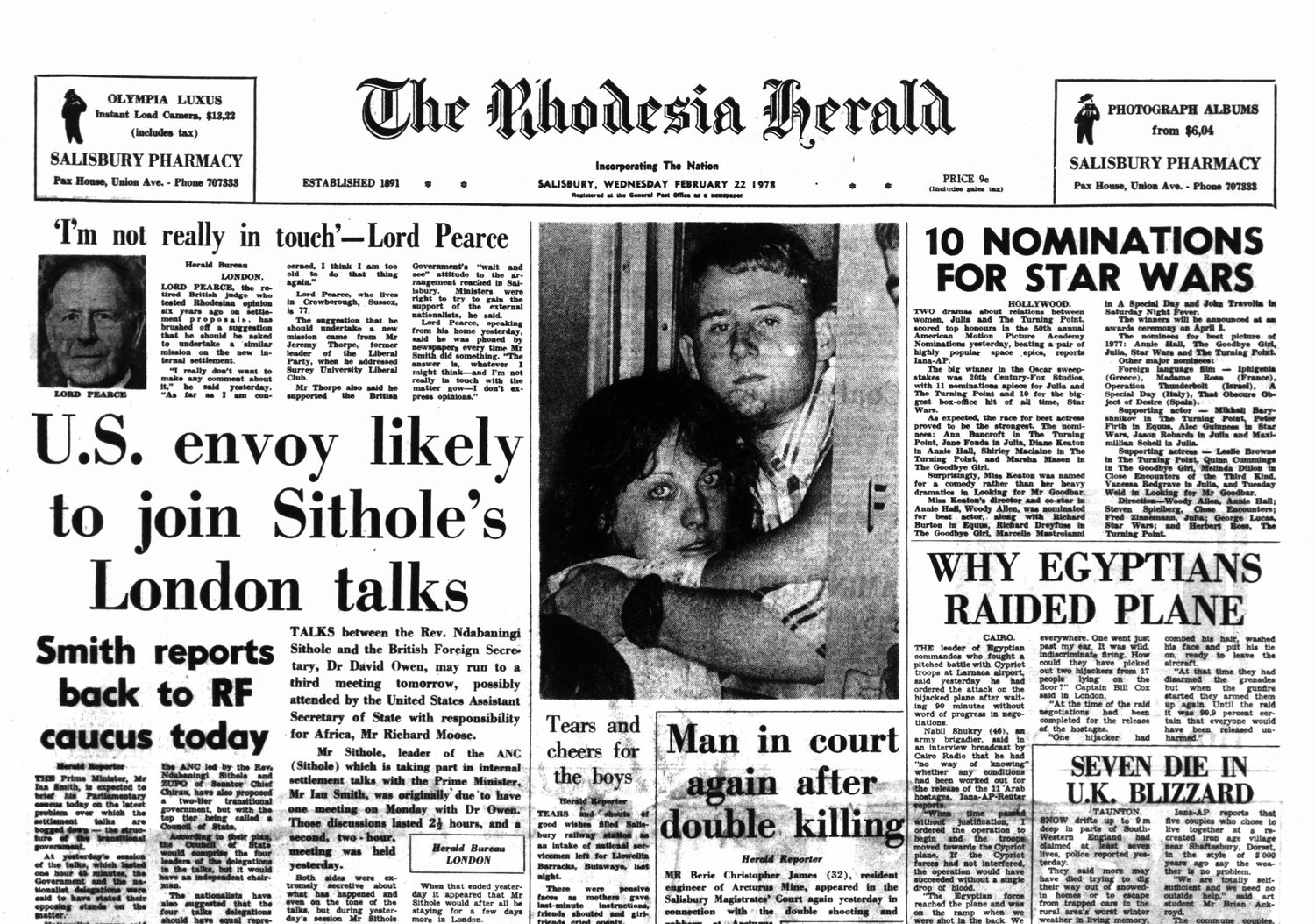 Rhodesia Herald - 22 February 1978