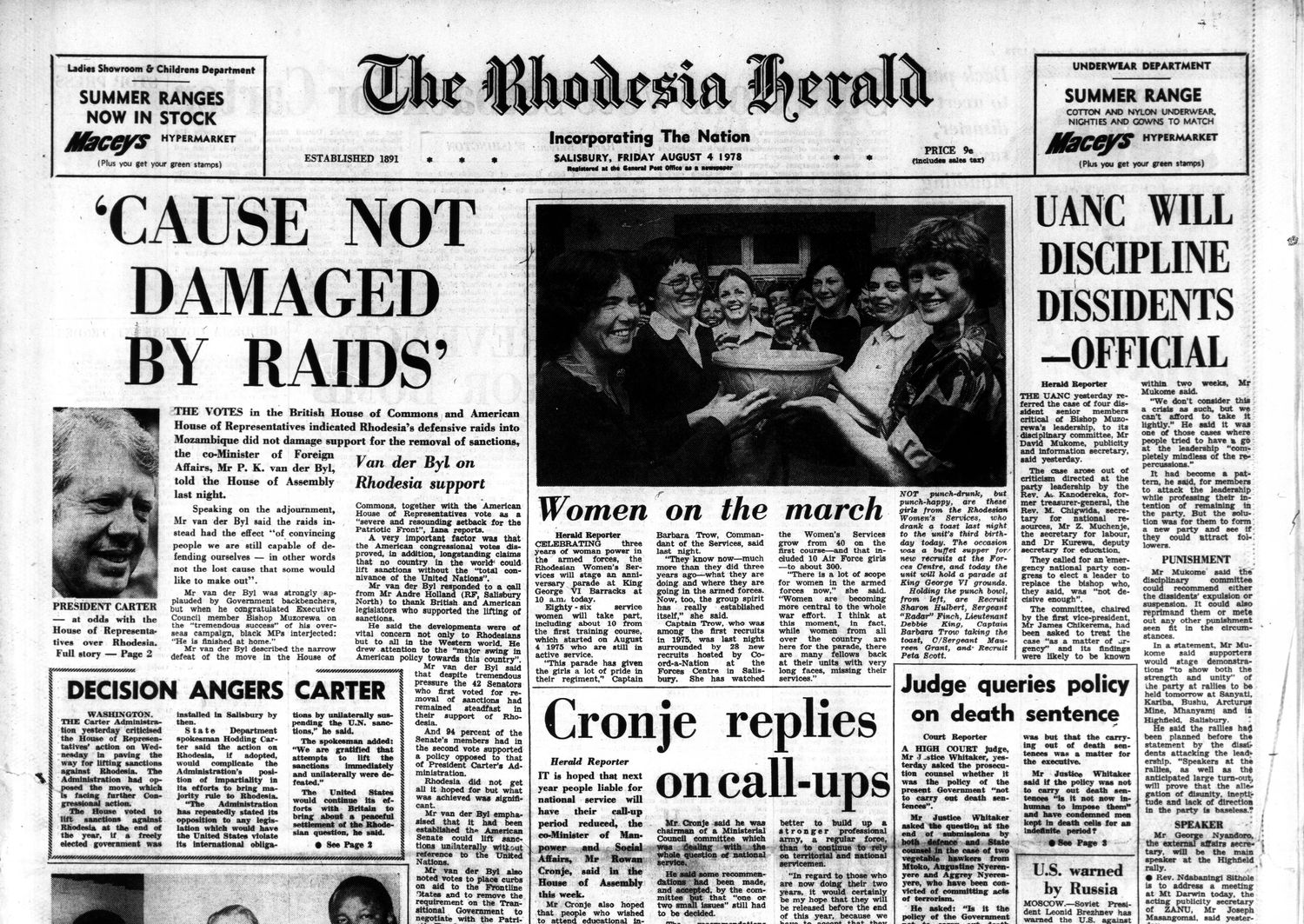 Rhodesia Herald -4 August 1978