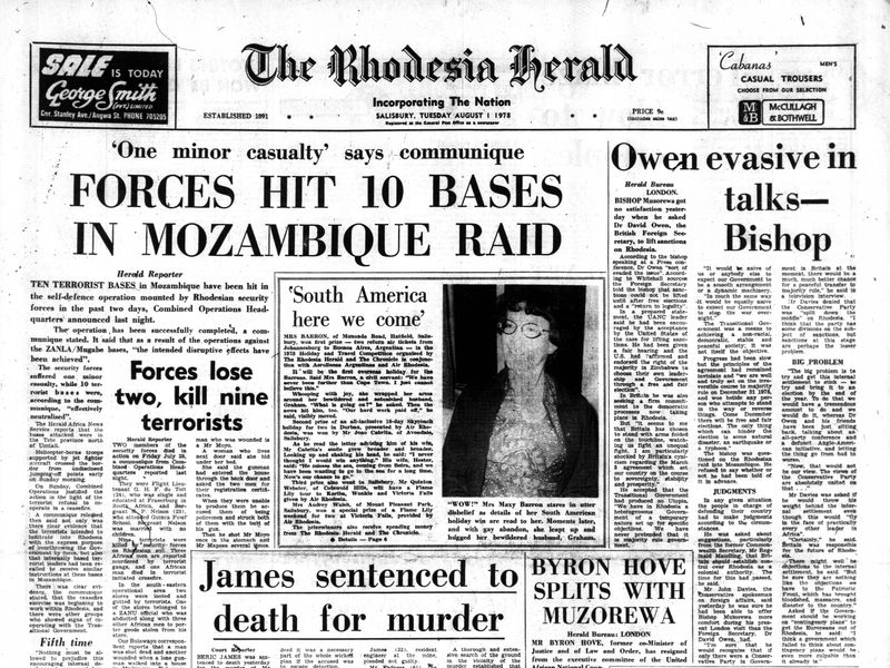 Rhodesia Herald -1 August 1978