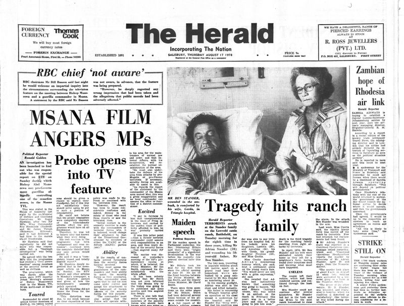 Rhodesia Herald -17 August 1978