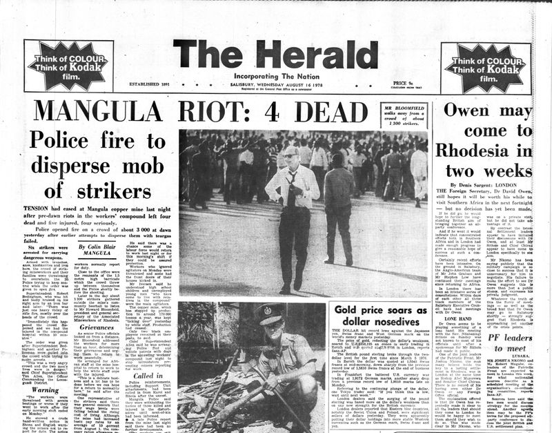 Rhodesia Herald -16 August 1978