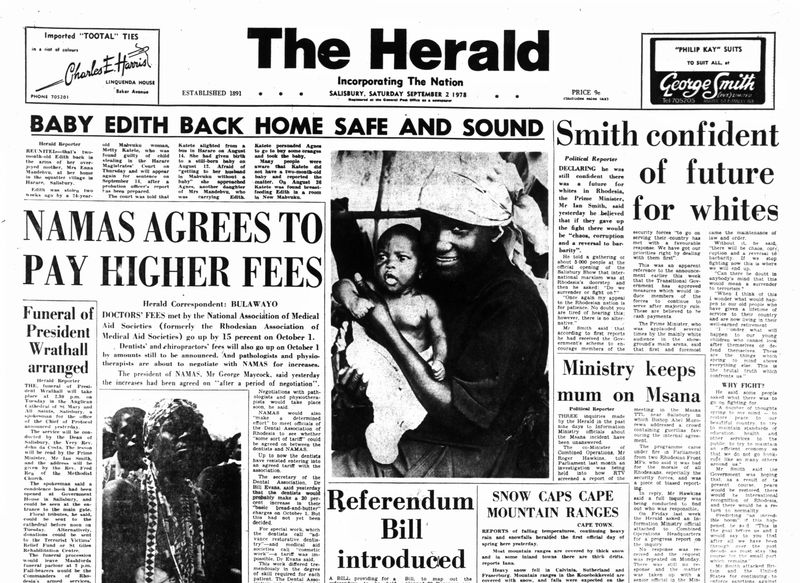 Rhodesia Herald -2 September 1978