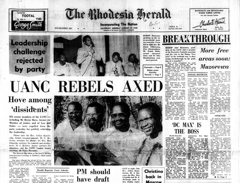 Rhodesia Herald -14 August 1978