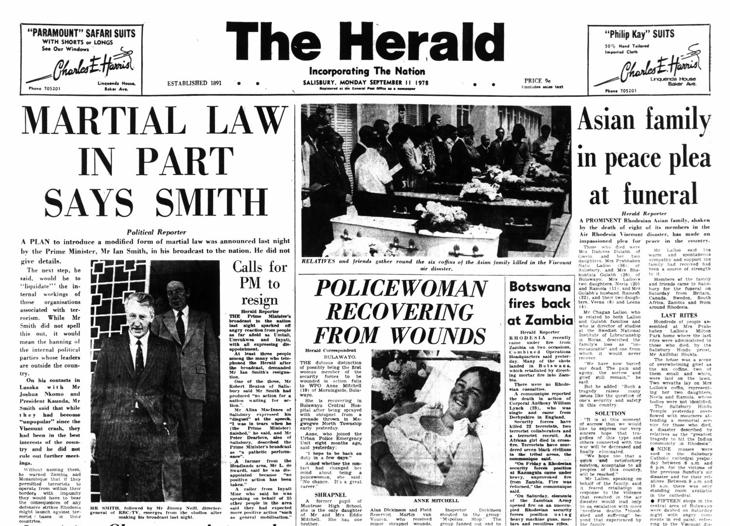 Rhodesia Herald - 11 September 1978