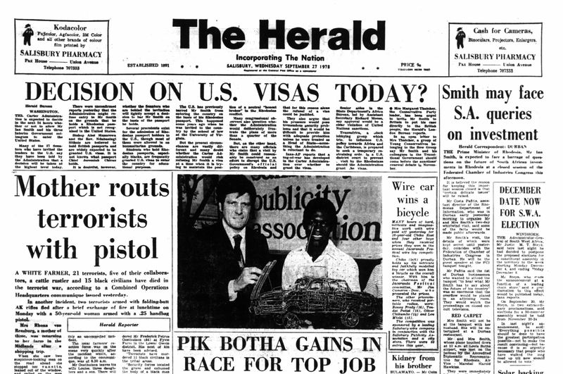 Rhodesia Herald - 27 September 1978