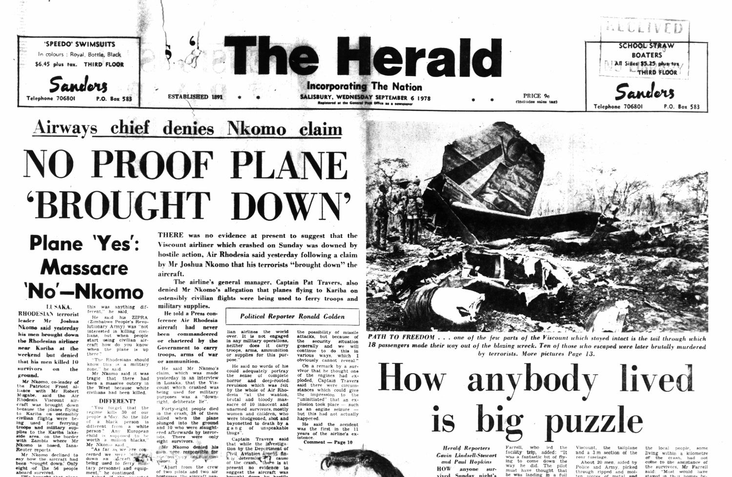 Rhodesia Herald - 6 September 1978