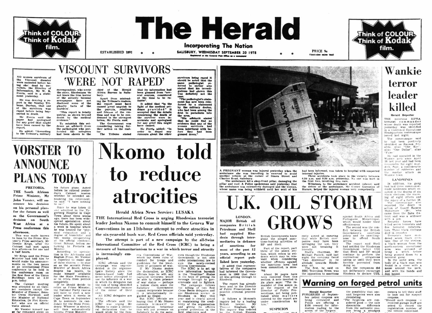 Rhodesia Herald - 20 September 1978