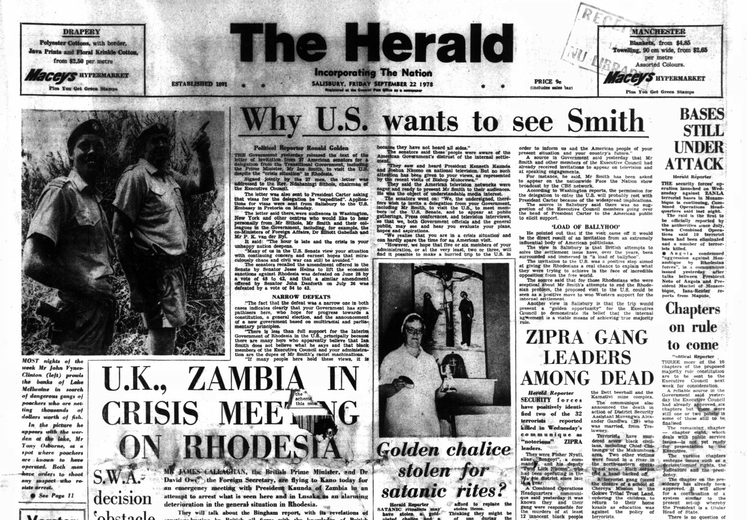 Rhodesia Herald - 22 September 1978