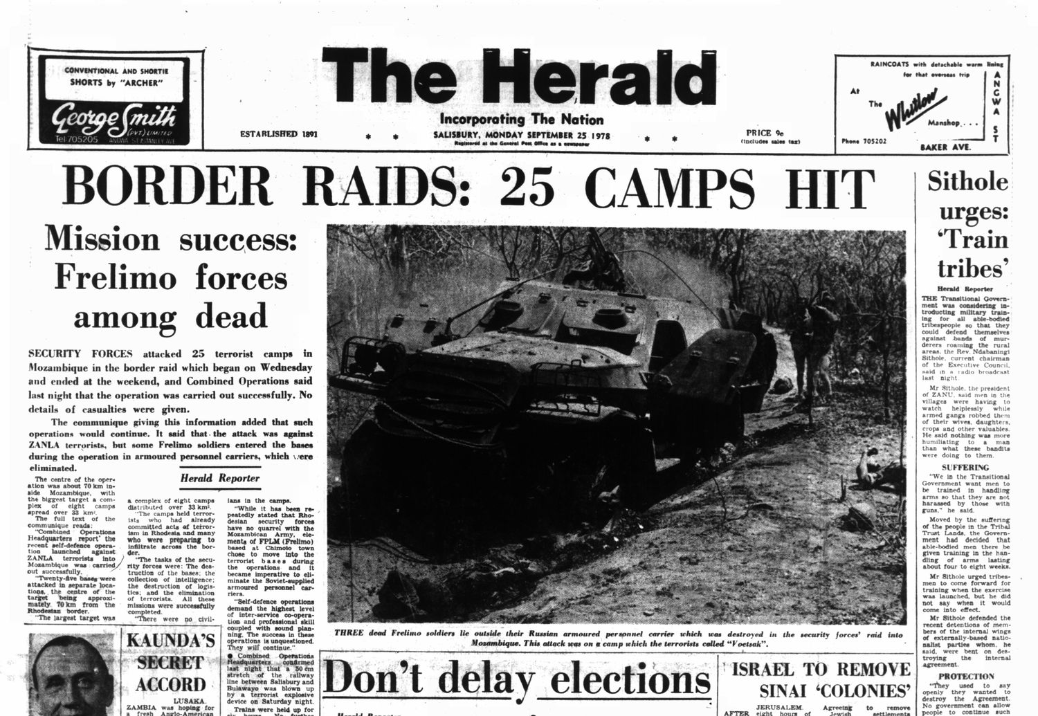 Rhodesia Herald - 25 September 1978